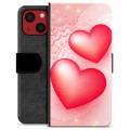 iPhone 13 Mini Premium Schutzhülle mit Geldbörse - Liebe
