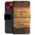 iPhone 13 Mini Premium Schutzhülle mit Geldbörse - Holz