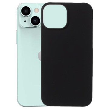iPhone 13 Mini Gummierte Kunststoff Hülle - Schwarz