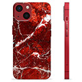 iPhone 13 Mini TPU Hülle - Roter Marmor