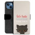 iPhone 13 Premium Schutzhülle mit Geldbörse - Böse Katze