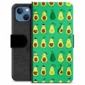 iPhone 13 Premium Schutzhülle mit Geldbörse - Avocado Muster