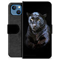 iPhone 13 Premium Schutzhülle mit Geldbörse - Schwarzer Panther
