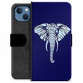 iPhone 13 Premium Schutzhülle mit Geldbörse - Elefant