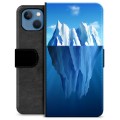 iPhone 13 Premium Schutzhülle mit Geldbörse - Eisberg
