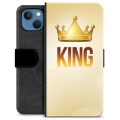iPhone 13 Premium Schutzhülle mit Geldbörse - König