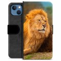 iPhone 13 Premium Schutzhülle mit Geldbörse - Löwe