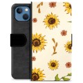 iPhone 13 Premium Schutzhülle mit Geldbörse - Sonnenblume