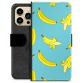 iPhone 13 Pro Max Premium Schutzhülle mit Geldbörse - Bananen