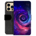 iPhone 13 Pro Max Premium Schutzhülle mit Geldbörse - Galaxie