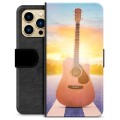 iPhone 13 Pro Max Premium Schutzhülle mit Geldbörse - Gitarre