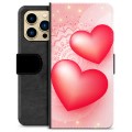 iPhone 13 Pro Max Premium Schutzhülle mit Geldbörse - Liebe