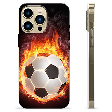 iPhone 13 Pro Max TPU Hülle - Fußball Flamme