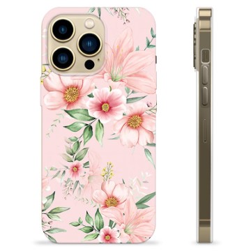 iPhone 13 Pro Max TPU Hülle - Aquarell Blumen