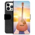 iPhone 13 Pro Premium Schutzhülle mit Geldbörse - Gitarre
