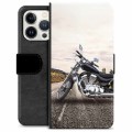 iPhone 13 Pro Premium Schutzhülle mit Geldbörse - Motorrad