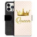 iPhone 13 Pro Premium Schutzhülle mit Geldbörse - Königin