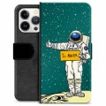 iPhone 13 Pro Premium Schutzhülle mit Geldbörse - Mars Astronaut