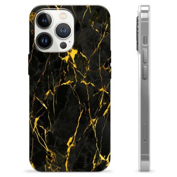 iPhone 13 Pro TPU Hülle - Goldener Granit
