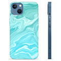 iPhone 13 TPU Hülle - Blauer Marmor