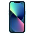 iPhone 14 Magnetisches Cover mit Panzerglas - Blau