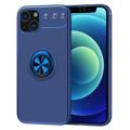 iPhone 14 Magnetische Schutzhülle mit Ringhalter - Blau
