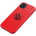 iPhone 14 Magnetische Schutzhülle mit Ringhalter - Rot