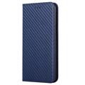 iPhone 14 Max Wallet Schutzhülle - Karbonfaser - Blau