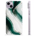 iPhone 14 Plus TPU Hülle - Smaragd Marmor