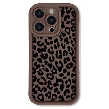 iPhone 14 Pro Max TPU-Hülle mit Leopardenmuster - Kaffee