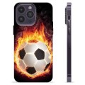 iPhone 14 Pro Max TPU Hülle - Fußball Flamme