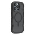 iPhone 14 Pro Max Wellenkante Magnetische Hybridhülle - Schwarz
