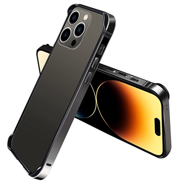 iPhone 14 Pro Metall Bumper mit Erhöhten Kanten