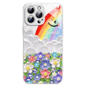iPhone 14 Pro Lächeln & Regenbogen Hybridhülle