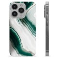 iPhone 14 Pro TPU Hülle - Smaragd Marmor