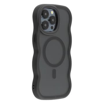 iPhone 14 Pro Wellenkante Magnetische Hybridhülle - Schwarz