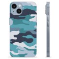 iPhone 14 TPU Hülle - Blaue Tarnung