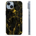 iPhone 14 TPU Hülle - Goldener Granit