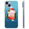 iPhone 14 TPU Hülle - Winter Schweinchen