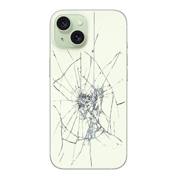 iPhone 15 Rückseiten-Cover Reparatur - nur Glas - Grün