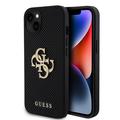 iPhone 15 Guess Perforiertes 4G Glitter Logo Cover