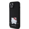 iPhone 15 Hello Kitty Daydreaming Liquid Silikonhülle - Schwarz