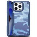 iPhone 15 Plus Anti-Shock Hybrid Hülle - Tarnung - Blau
