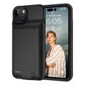 iPhone 15 Plus Backup Akku-Hülle - 8500mAh - Schwarz