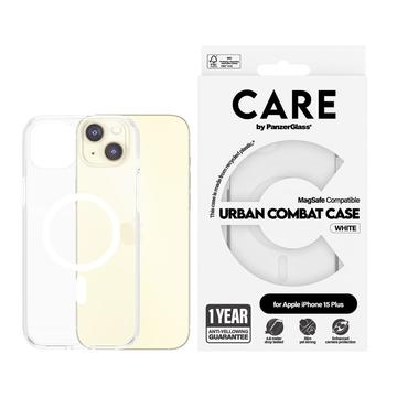 iPhone 15 Plus PanzerGlass Care Urban Combat Hülle - MagSafe kompatibel - Weiß