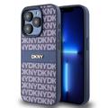 iPhone 15 Pro DKNY Repeat Pattern Tonal Stripe Cover - Blau