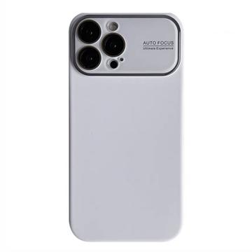 iPhone 15 Pro Max Liquid Silikonhülle mit Glaslinsenschutz - Weiß