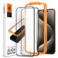 iPhone 15 Pro Max Spigen ALM Glas.tR Panzerglas - 9H - 2 Stk.