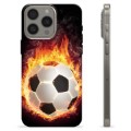 iPhone 15 Pro Max TPU Hülle - Fußball Flamme