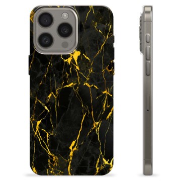 iPhone 15 Pro Max TPU Hülle - Goldener Granit